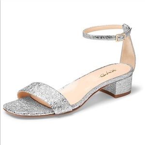 Square Open Toe Strappy Low Heel Sandals